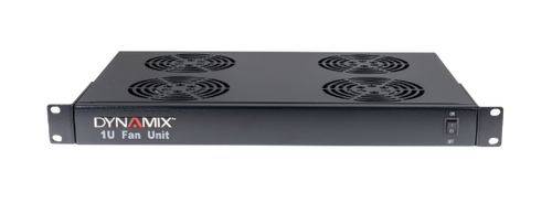 DYNAMIX RAFT - 1U Fan Unit w/ 4x Fans 19'' Installation 290mm Deep Fans 4x 20w (80w Total)
