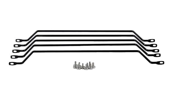 DYNAMIX RALB-5PK - 1RU 19'' Horizontal Cable Lacing Bars 4'' Offset Racks Pack of 5