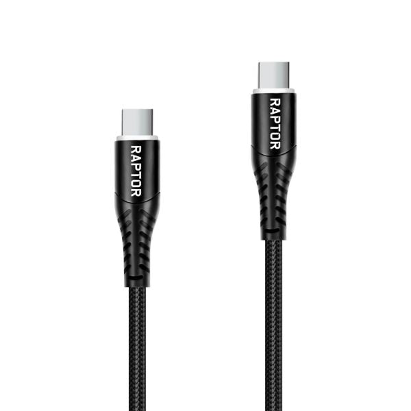 JACKSON RAP100WBC3M - Raptor 3m 100W Braided USB-C to USB-C Cable Rapid Charge Compatible
