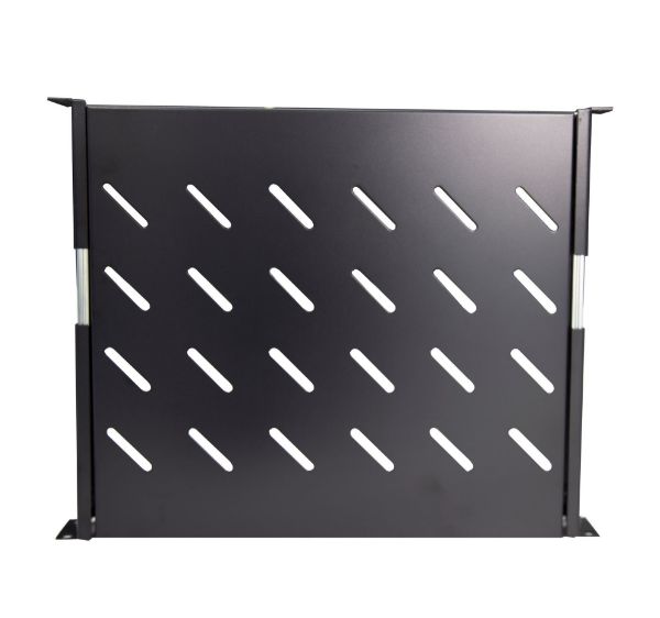 DYNAMIX RASS-400 - Sliding Shelf 375mm Deep to fit 600mm Deep Cabinets Max load: 20kg. Black Colour