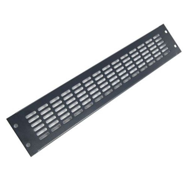 DYNAMIX RAVBP-2RU - 2RU Vented Blanking Panel. Black Includes 4x Cage Nuts