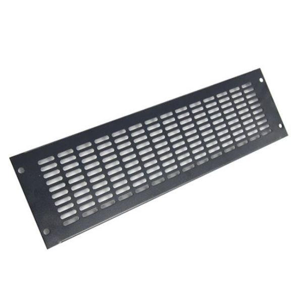 DYNAMIX RAVBP-3RU - 3RU Vented Blanking Panel. Black Includes 4x Cage Nuts