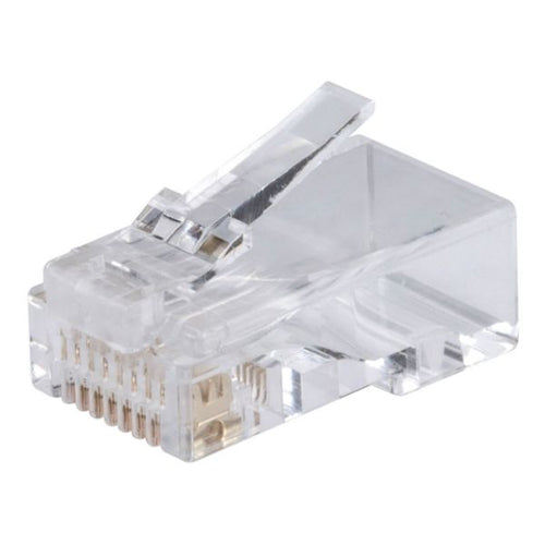 RJ-45-C6AUTP-JAR - DYNAMIX RJ-45-C6AUTP-JAR - Cat6/6A UTP RJ45 Plug Solid & Stranded Cable 100 Piece Jar