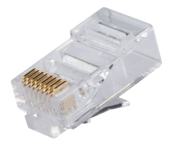 DYNAMIX RJ-45-C6AUTP-JAR - Cat6/6A UTP RJ45 Plug Solid & Stranded Cable 100 Piece Jar