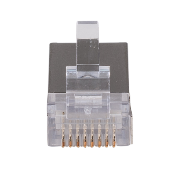 DYNAMIX RJ-45-C6RSH-20 - Cat6 RJ45 20pc Bag 8P8C Modular Plug 50 Micron w/ Insert Stranded Shielded Round