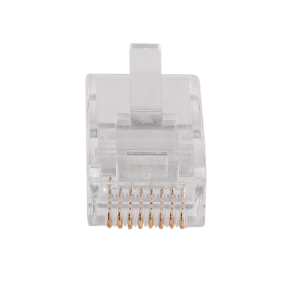 DYNAMIX RJ-45-C6SR2-20 - Cat6 RJ45 Plug 20pc Bag 8P8C 2 Piece Modular Plug 50 Micron for Stranded/Solid Cable