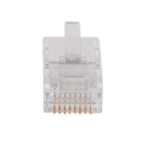 RJ-45-C6SR2-20 - DYNAMIX RJ-45-C6SR2-20 - Cat6 RJ45 Plug 20pc Bag 8P8C 2 Piece Modular Plug 50 Micron for Stranded/Solid Cable