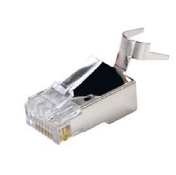 DYNAMIX RJ-45C6SR23-20 - RJ45 Cat6/6A/7 23AWG Solid Shielded Round Modular Plug 20pc Bag