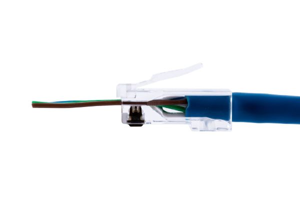 DYNAMIX RJ-45PTC6-20 - Cat6 UTP Push Through Plug 20pc Pack for Solid/Stranded Cable Conductor size : 1.05mm
