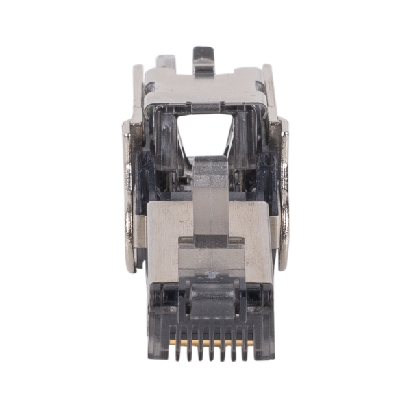 DYNAMIX RJ-TL6ASTP - RJ45 STP Cat6A 10G Tooless Flexible Plug. Works w/ both Solid & Stranded Conductors