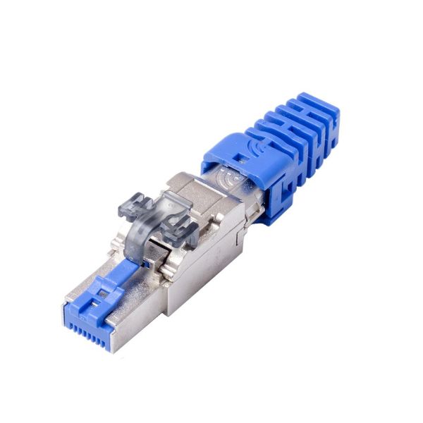 DYNAMIX RJ-TL6ASTPV2 - RJ45 STP Cat6A 10G Tooless Flexible Plug. Works w/ both Solid & Stranded Conductors