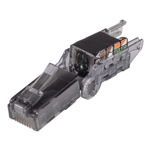 RJ-TL6AUTP - DYNAMIX RJ-TL6AUTP - RJ45 UTP Cat6A Tooless Flexible Plug. Works w/ both Solid & Stranded Conductors