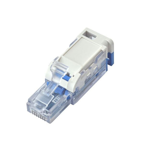 DYNAMIX RJ-TL6AUTPV2 - RJ45 UTP Cat6A Tooless Flexible Plug. Works w/ both Solid & Stranded Conductors