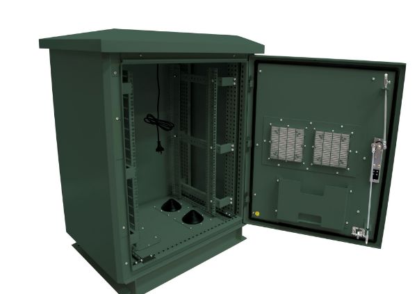 ROD18-8X8FG - DYNAMIX ROD18-8X8FG - 18RU Outdoor FreeStanding Cabinet. (800x800x18U) IP45 Rated