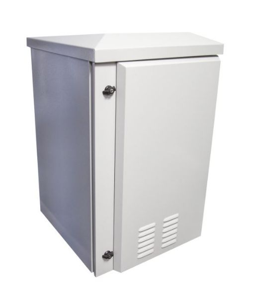 DYNAMIX RODW18-400FK - 18RU Vented Outdoor Wall Mount Cabinet 611x425x915 IP45 rated Lockable front door