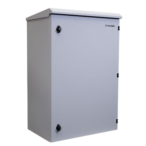 RODW18-600 - DYNAMIX RODW18-600 - 18RU Outdoor Wall Mount Cabinet 611x625x915mm (WxDxH). IP65 Rated Lockable Front Door