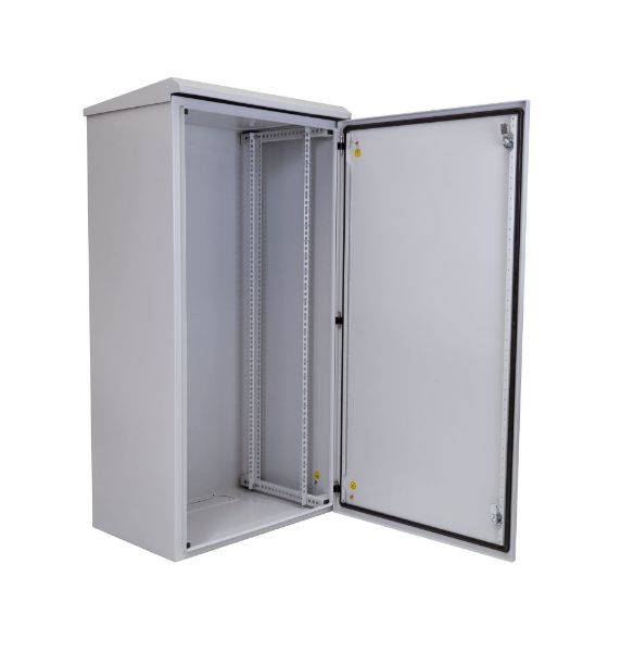 DYNAMIX RODW24-400 - 24RU Outdoor Wall Mount Cabinet 611x425x1190mm (WxDxH) IP65 Rated Lockable Front Door