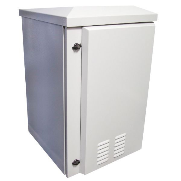 DYNAMIX RODW9-400FK - 9RU Vented Outdoor Wall Mount Cabinet. Ext Dims 611x433x560 IP45 rated Lockable Door