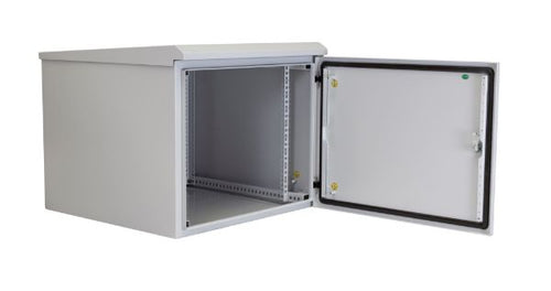 RODW9-500 - DYNAMIX RODW9-500 - 9RU Outdoor Wall Mount Cabinet External Dims 611x525x515. IP65 Rated Lockable Front Door