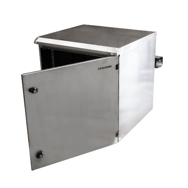 DYNAMIX RODWSS24-600 - 24RU Stainless Outdoor Wall Mount Cabinet (611x625x 1200mm). Stainless Steel