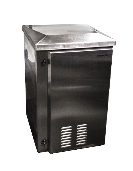 DYNAMIX RODWSS24-600FK - 24RU Stainless Vented Outdoor Wall Mount (611 x 625 x 1190mm). Stainless