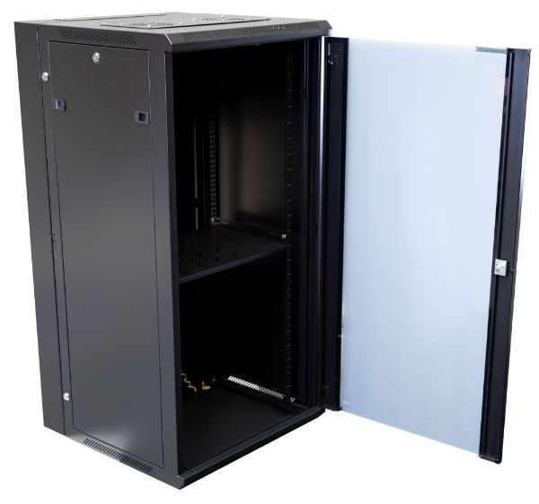 DYNAMIX RSFDS24-600 - 24RU 600mm Deep Universal Swing Wall Mount Cabinet. Backmount (600 x 600 x 1167mm)