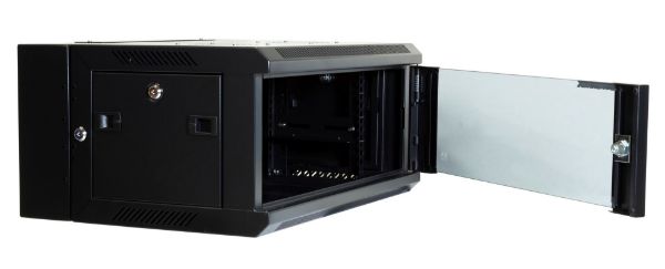 DYNAMIX RSFDS4-450 - 4RU Universal Swing Wall Mount Cabinet. Back mount supplied Left & Right Hinges