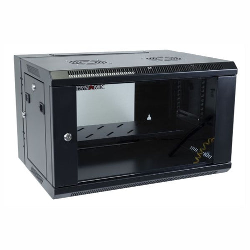 RSFDS6-600 - DYNAMIX RSFDS6-600 - 6RU Universal Swing Wall Mount Cabinet. Removable Back supplied with Left & Right Hin