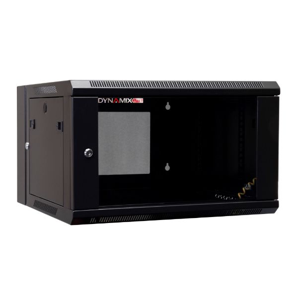 DYNAMIX RSFDSL6 - LITE 6RU Swing Wall Mount Cabinet 600x550x368mm Right Hand Mounted LITE Version
