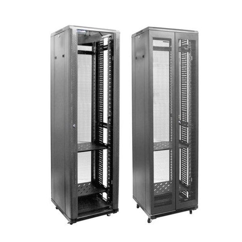 RSME4266 - DYNAMIX RSME4266 - 42RU Server Cabinet 600mm Deep Front Mesh Door Rear Mesh Double Doors