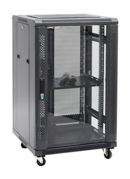 DYNAMIX RSR18-6X8 - 18RU Server Cabinet 800mm Deep (600x 800x1008mm) Incl 1x Fixed Shelf 4x Fans