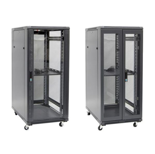 DYNAMIX RSR27-6X10 - 27RU Server Cabinet 1000mm Deep (600x1000x1410mm) 1x Fixed Shelf 4x Fans