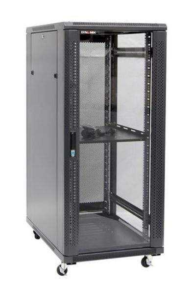 DYNAMIX RSR27-6X6 - 27RU Server Cabinet 600mm Deep (600 x 600 x 1410mm) 1x Fixed Shelf 4x Fans