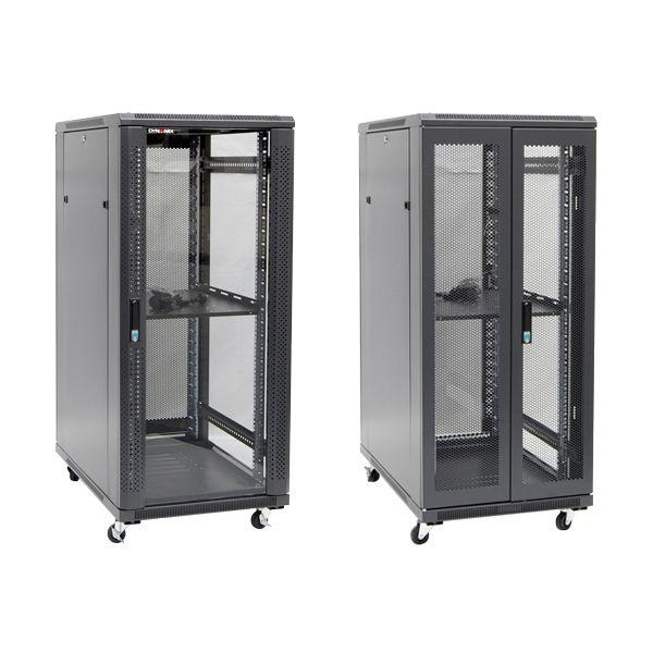 DYNAMIX RSR27-6X8 - 27RU Server Cabinet 800mm Deep (600 x 800 x 1410mm) 1x Fixed Shelf 4x Fans