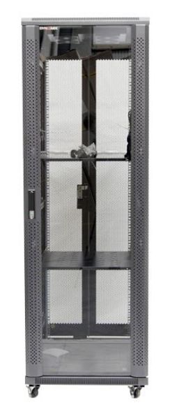 DYNAMIX RSR37-6X6 - 37RU Server Cabinet 600mm Deep (600x600x1853mm). Incl 2x Fixed Shelves 4x Fans