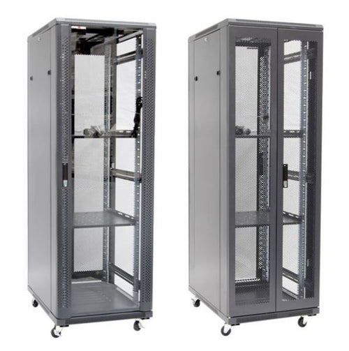 RSR37-6X8 - DYNAMIX RSR37-6X8 - 37RU Server Cabinet 800mm Deep (600x800x1853mm). Incl 2x Fixed Shelves 4x Fans