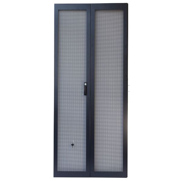 DYNAMIX RSRFD37RU600 - 37RU Dual Mesh Pantry Style Door Kit for SR Series 600mm Wide Cabinets