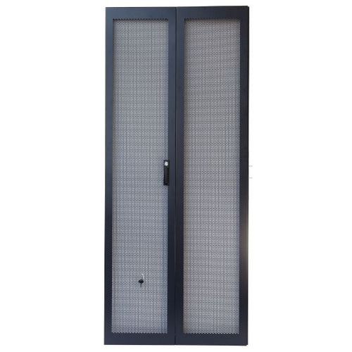 RSRFD37RU - DYNAMIX RSRFD37RU - 37RU Dual Mesh Pantry Style Door Kit for SR Series 800mm Wide Cabinets