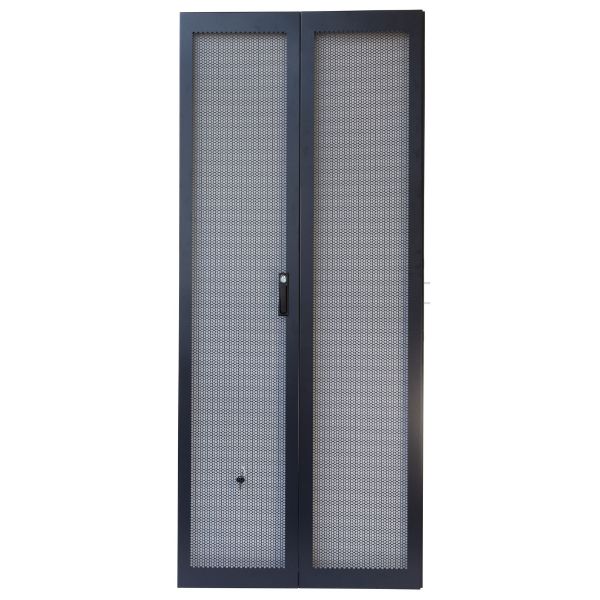 DYNAMIX RSRFD42RU - 42RU Dual Mesh Pantry Style Door Kit for SR Series 800mm Wide Cabinets