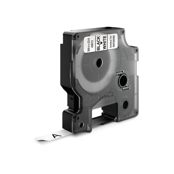S0720680 - Dymo Blk on Wht 9mm x7m Tape