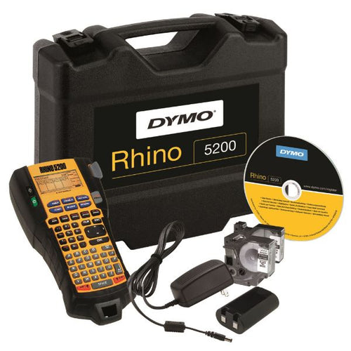 S0841440 - DYMO S0841440 - Rhino 5200 Industrial Labeller Hard Case Kit Hot-keys to print pre-formatted labels