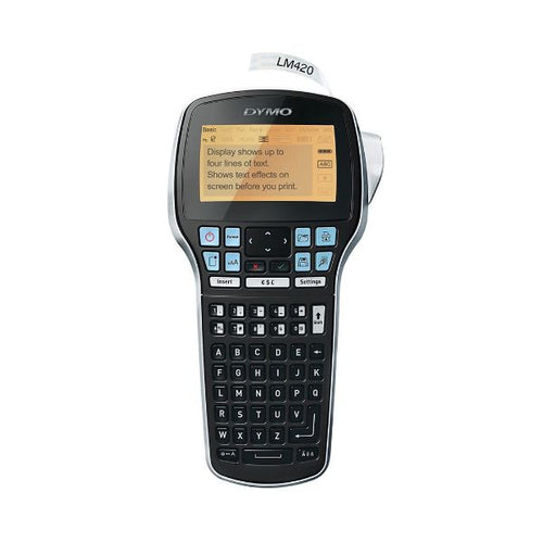 S0915500 - DYMO S0915500 - LabelManager 420P Portable Labeller 7 font sizes 8 font style 10 text styles