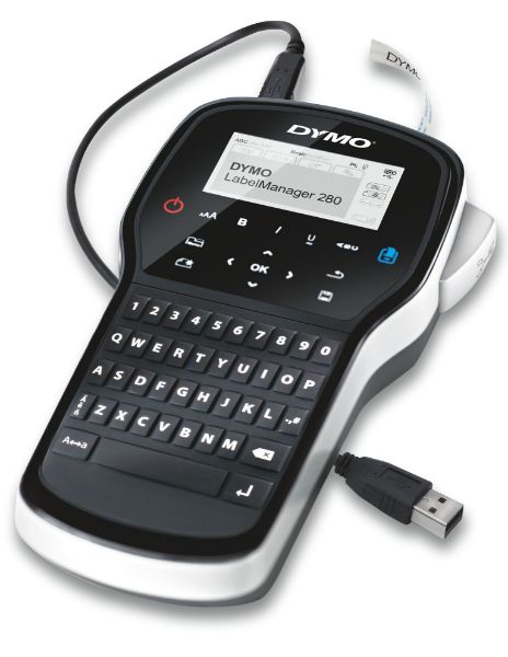 DYMO S0968980 - LabelManager 280P Portable Label Maker QWERTY Keyboard. Quick & easy typing on the go.