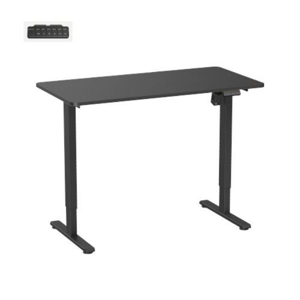 BRATECK S11-22RE-B - Eco Ergonomic Office Electric Sit-Stand Desk Single Motor. Desktop Included