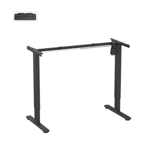 BRATECK S11-22RE-B - Eco Ergonomic Office Electric Sit-Stand Desk Single Motor. Desktop Included