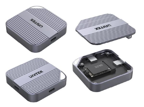 UNITEK S1244A - MagSafe Magnetic M.2 2230 NVMe SSD for iPhone 16/15 Supports USB-C 10Gbps Direct