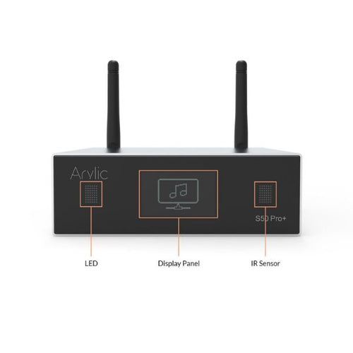 S50PROPLUS - ARYLIC S50PROPLUS - Compact Streamer Supports WiFi & Bluetooth 5.0 AirPlay DLNA UPnP Spotify & Qplay