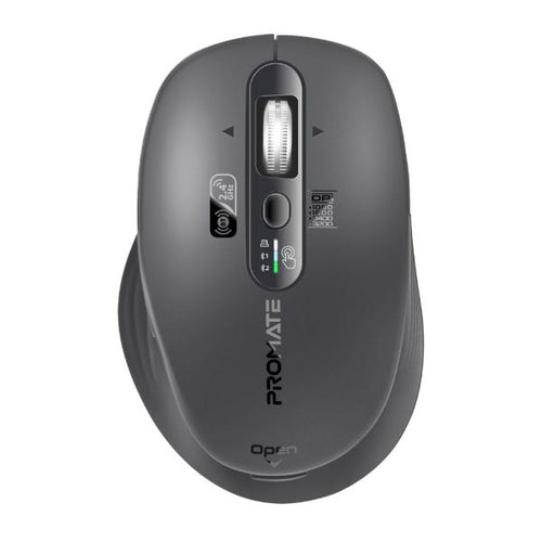 SAMOTRI-BLK - PROMATE Tri-Connect Wireless Mouse with Rechargeable Battery. 2.4G & BT Connect