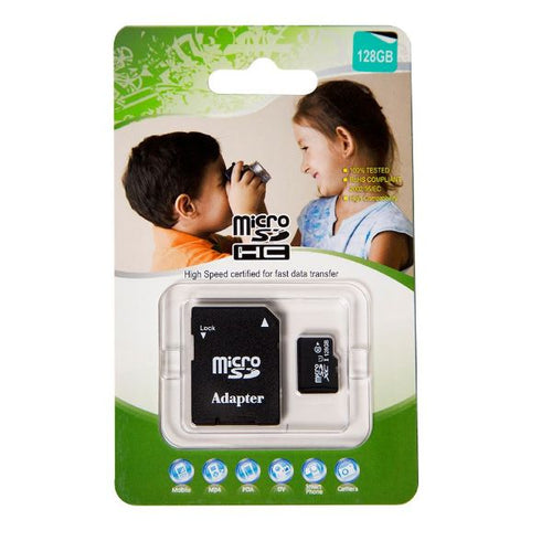 SDMICRO128G - DYNAMIX SDMICRO128G - 128GB Micro SD High-Speed Certified Flash Card w/ Adapter