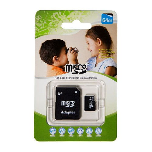 SDMICRO64G - DYNAMIX SDMICRO64G - 64GB Micro SD High-Speed Certified Flash Card w/ Adapter
